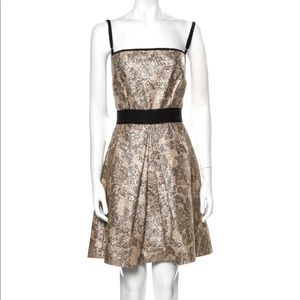 Dolce Gabbana Gold Foil Runway 2008 Dress Size 42